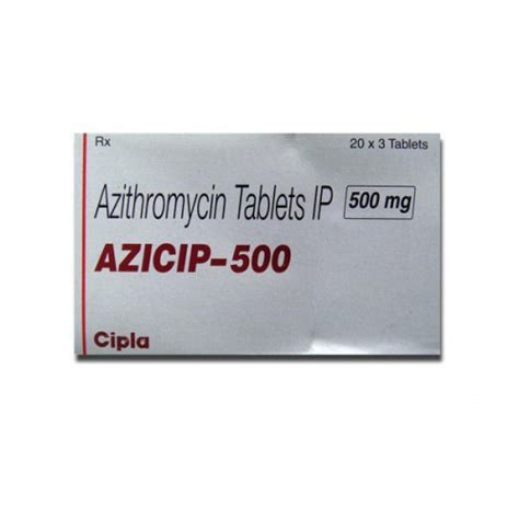 AZICIP 500 MG TAB (PACK-3)