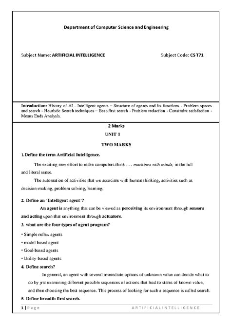 AI BCA 5TH SEM - This AI Textbook precribed by university - Artificial ...