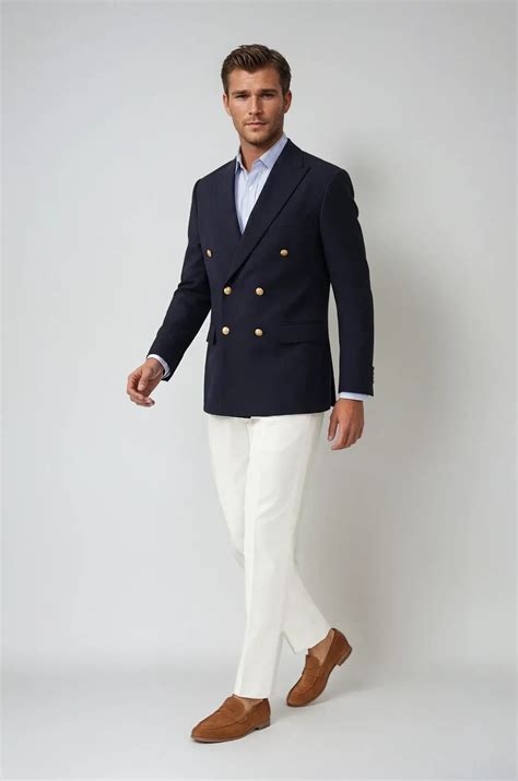 Blutailor Classic Double Breasted Navy Blazer