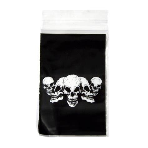 Zip Bags "Skull" 40 x 60mm 100 pcs, 3,49