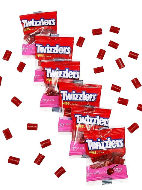 Buy Twizzlers Nibs Licorice Candy, Cherry, 4 lbs, Fun Size 0.8 oz Chewy ...