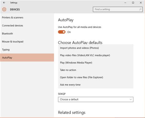 Image result for Control Panel Auto Play