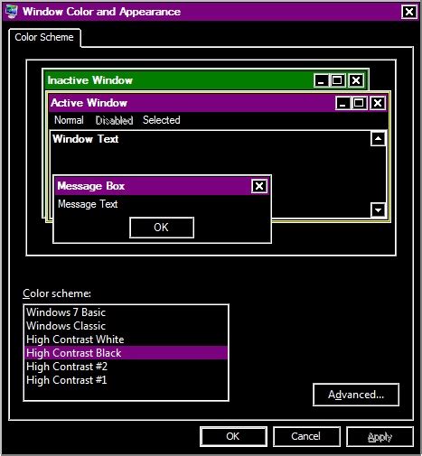 Image result for Windows Color Scheme