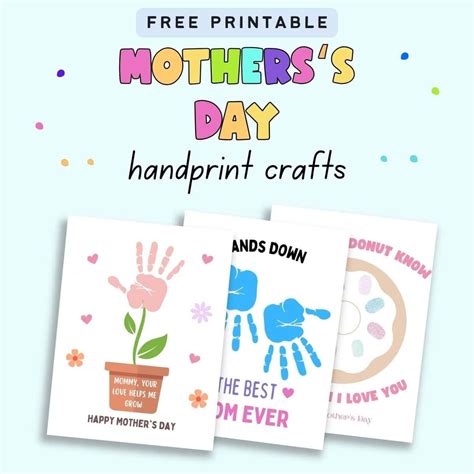 Mother's Day Handprint Free Printables | Mothers day crafts, Diy mother ...