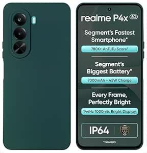 SBMS Silicone Back Cover Case for Realme P4X 5G | Soft Micro-Fibre ...