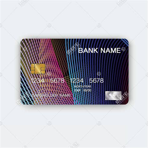 银行卡模板设计_红动网