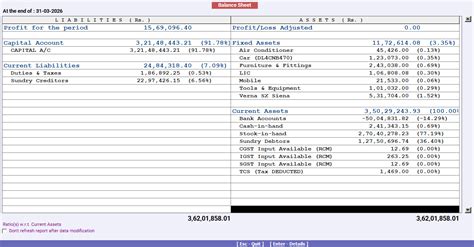 Balance Sheet Format in Excel Download Free Template