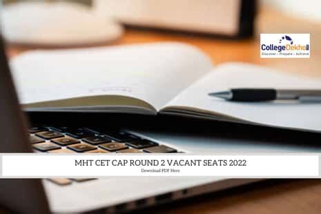 MHT CET CAP Round 2 Vacant Seats 2022 (Released): Check college-wise ...