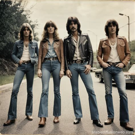 Mature Punk Rocker With Electric Guitar | Stable Diffusion Online