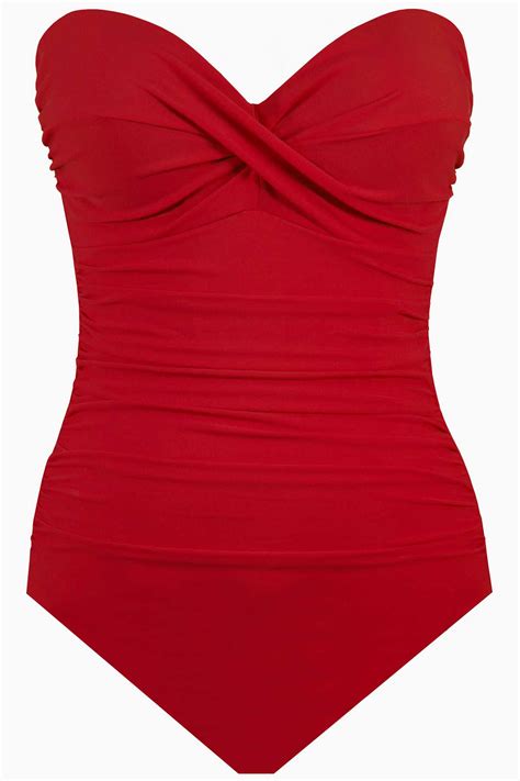 Miraclesuit Rock Solid Madrid Bandeau One Piece Swimsuit