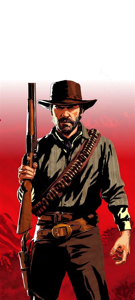 Red Dead Redemption II, Arthur Morgan, DEPTH EFFECT optimized, phone wallpaper [2250x5000] [20:9 ...