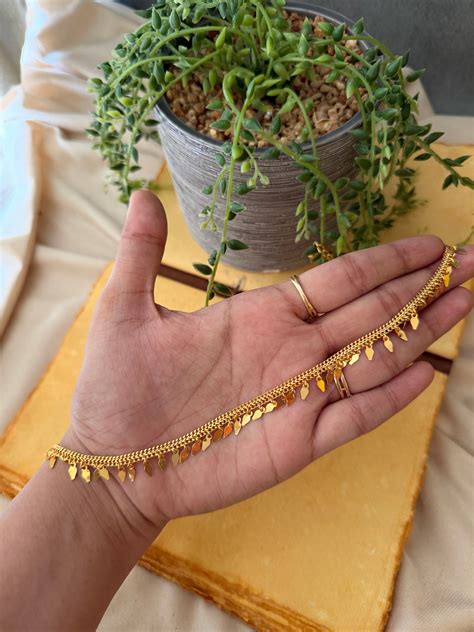 Single Line Elakkathali choker(one gm gold plated) – Ohbyozy