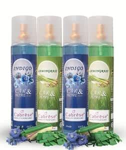 Cabrese Room Air Freshener Spray(Indigo, Lemongrass) 1000ml- Combo Pack ...