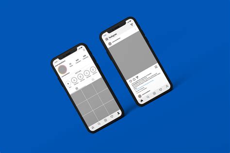 Smartphone mockups to display Instagram post template 38095569 PSD