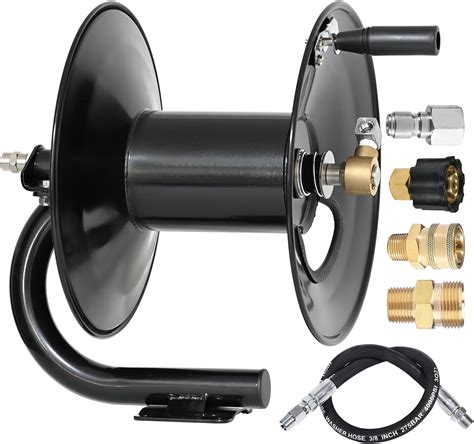 Amazon.com: YAMATIC Pressure Washer Hose Reel 150 ft with Jumper Hose ...