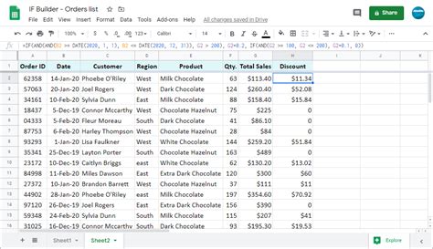 Build multiple Google Sheets IF statements in a few mouse-clicks