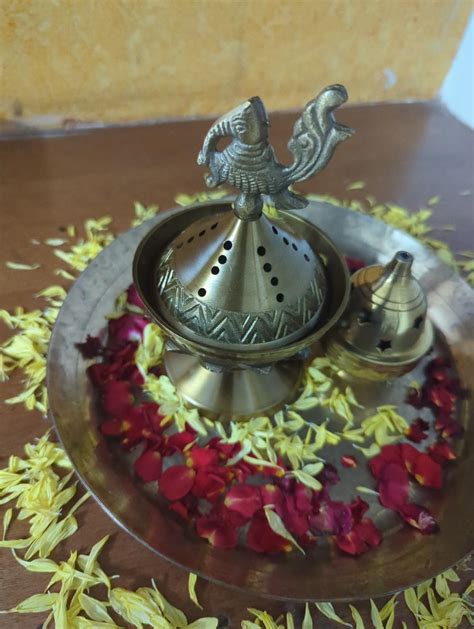 RITUALISTIC Konark Brass Loban Lamp | Dhoop Holder | Incense Burner ...