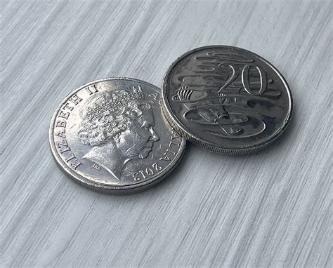 PAIR OF REAL DOUBLE SIDED AUSTRALIAN 20 CENT Coin 1 Two Headed 1 Two ...