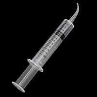 Buy 9 Pack 12cc Dental Syringe with Curved Tip & Measurement Disposable ...