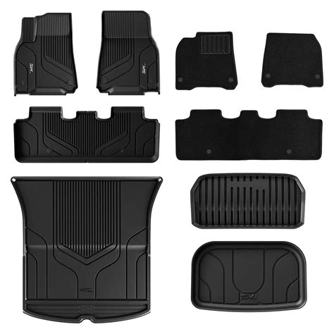 3W Tesla Model Y 2020-2024 Custom Floor Mats / Trunk Mats Thorex™ All ...