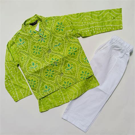 Kurta Pajama Set for Boys | Pista | Bandhani, Best for everyday wear ...