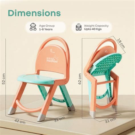 Jelly Bean Zippy Foldable Chair for Kids With Durable PP Material