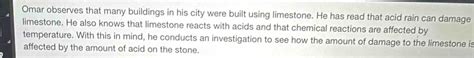 Solved: Omar observes that many buildings in his city were built using ...