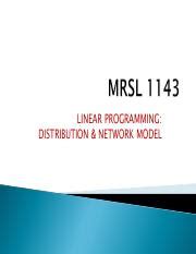 Image result for Distribution Network Linear Programming Problem