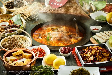 蒸汽石锅鱼,中国菜系,食品餐饮,摄影,汇图网www.huitu.com