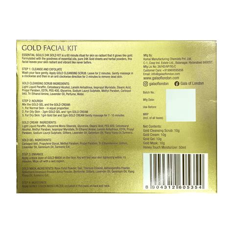 Essential Souls 24K Gold Facial Kit – Gala of London