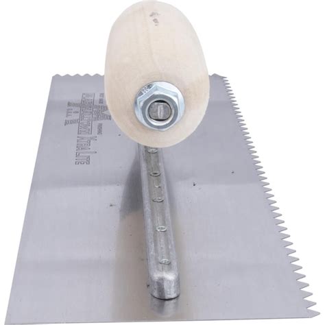 Marshalltown 3/16-in x 1/4-in Ground Steel V-notch Ceramic Floor Trowel ...