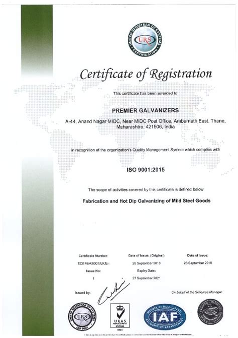 Premier Galvanizers - Manufacturer from Ambarnath, India | About Us