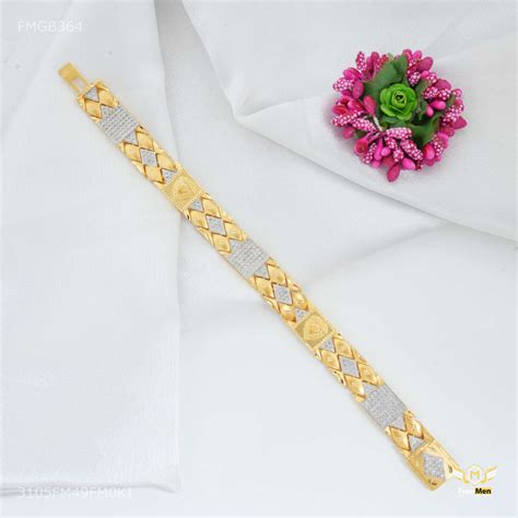 Shini AD Box with Lion Gold Plated Bracelet for Men - FMGB364 – Freemen®