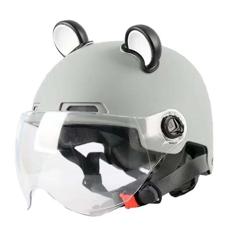 Open Face Moped Helmet Accessory for Electric Motorcycles Chopper Mope ...