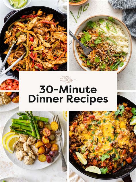 30 Minute Dinner Ideas