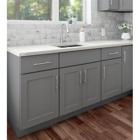 RELIABILT Overlake 18-in W x 90-in H x 24-in D Gray Pantry Ready To ...