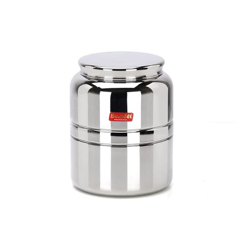 Buy Sumeet Stainless Steel Unique Traditional shape Storage Containers ...