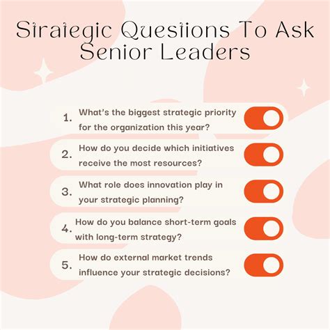 55+ Unique Questions To Ask Senior Leaders (2025 Version)