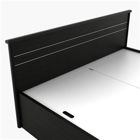 Buy Helios Rhine Rennes King Bed with Box Storage - Black from Helios ...