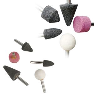 DeoDap power tool 5 Pcs Shank Abrasive Mounted Stone Rotary Tool ...