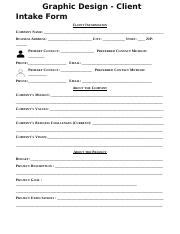 Image result for Web Design Client Intake Form