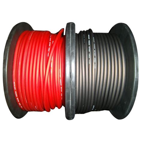 TOOGOO 10 Gauge AWG Wire 2M Black 2M RED Cable Power Ground Stranded ...