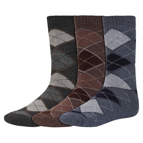 Buy CREATURE Men's Woolen Calf Length Thick Warm Socks (Multicolour ...