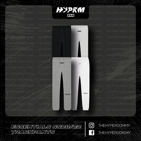 ESSENTIALS FEAR OF GOD SS20/SS22 Track Long Sweat Pants ลิขสิทธิ์แท้ ...