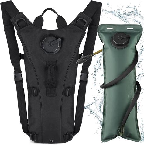Neloheac Hydration Backpack with 3L Water Bladder, Tactical Running ...