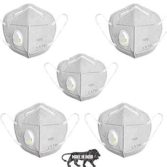 CHARGE ZERO N95 Face Mask (Pack of 5), Special Safety Mask, Anti ...