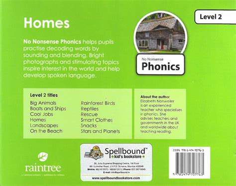 No Nonsense Phonics : Homes (Level 2) — Spellbound Kids Bookstore