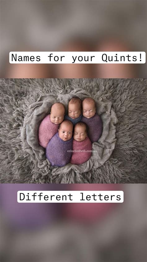 Cute Names For Quintuplets
