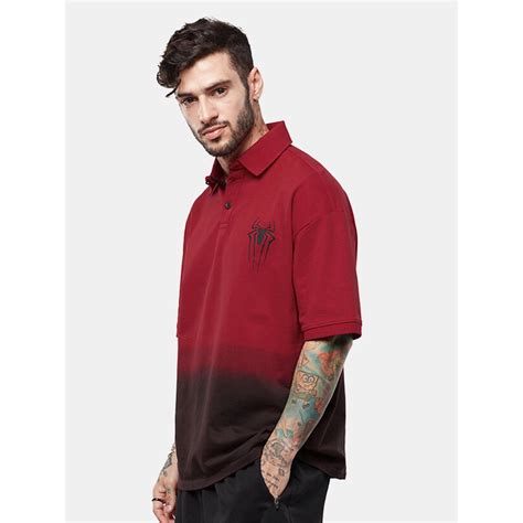 Buy The Souled Store Spider-Man Logo Oversized Polos Online