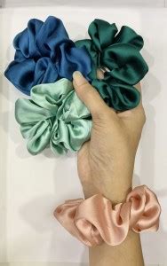 Devi creation Scrunchie Secured with Elastic Hair Band, Hair Ties, Head ...